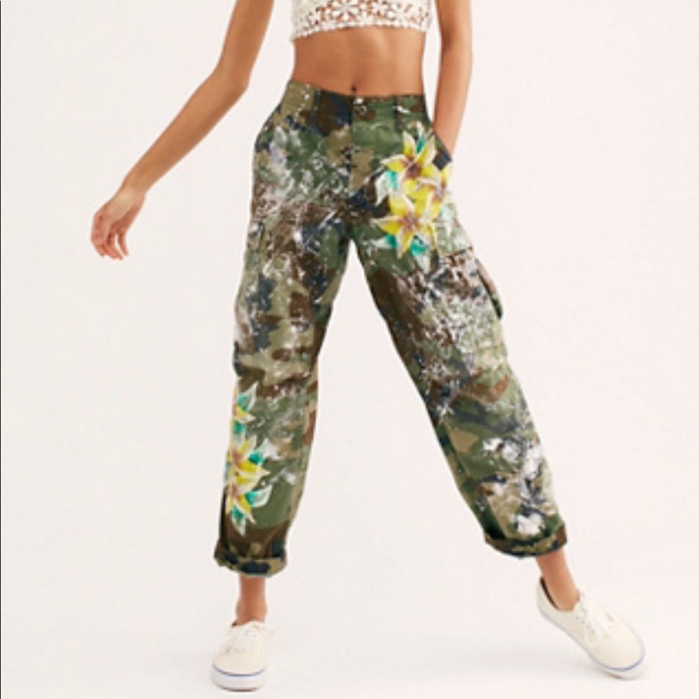 Free People Rialto Jean Project Isla Camo Pant